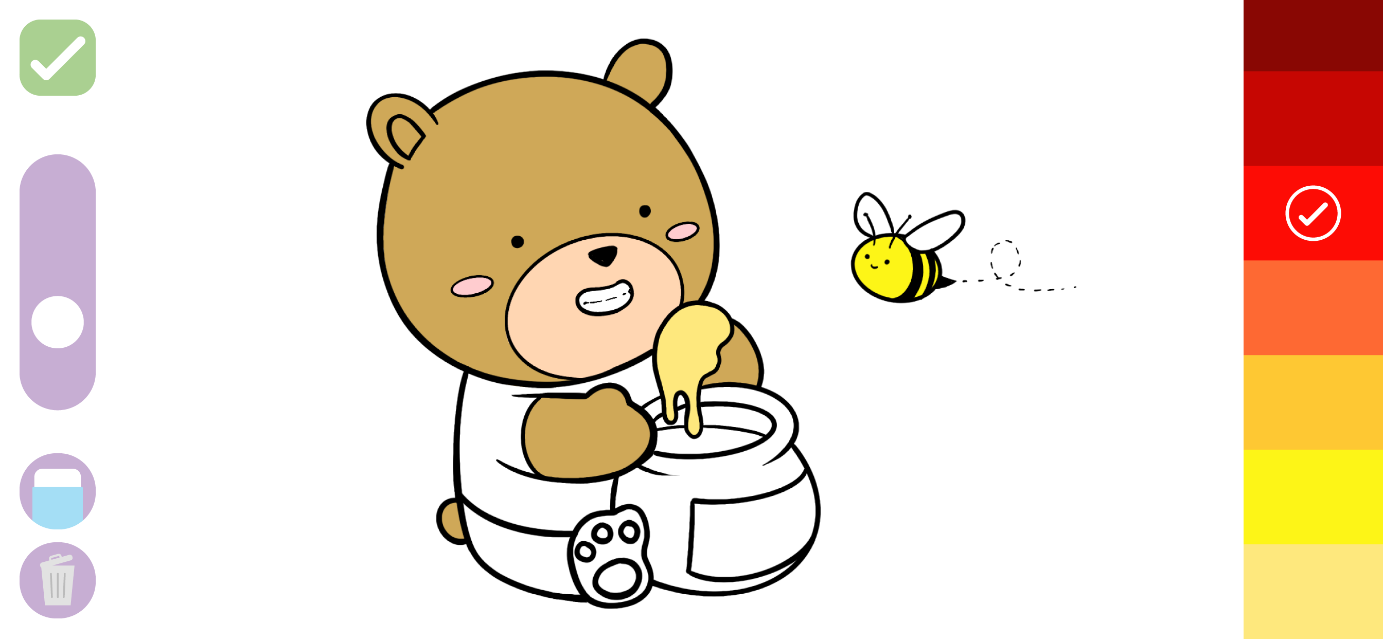 screenshot of bear eating honey